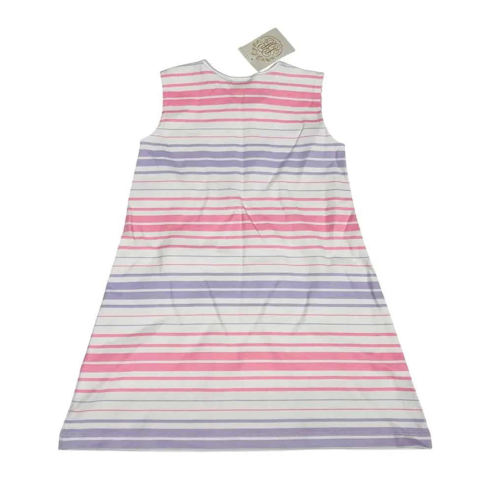 NWT TBBC Size 11 Polly Play Dress in Sea Grape Stripe